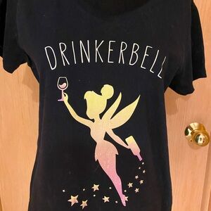 New, never worn “Drinkerbell” ladies tee shirt, size Medium